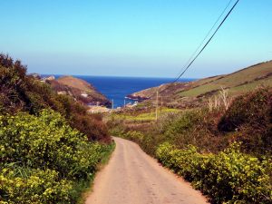 Approaching Port Quin from Trelights
